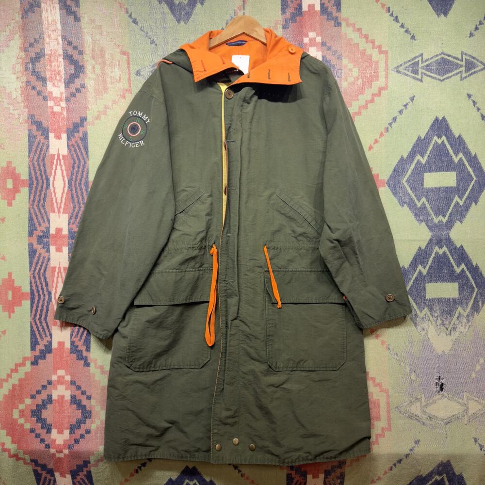 Tommy Hilfiger Vintage Reversible Parka Jacket Medium 90s